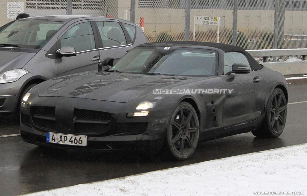 Spy Shots: 2012 Mercedes-Benz SLS AMG Roadster spotted again
